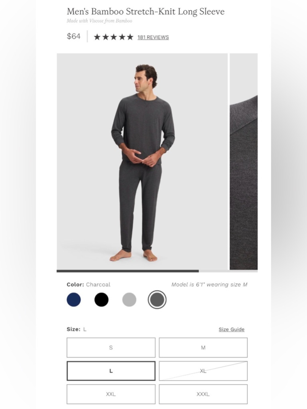 Cozy Earth Bamboo Long Sleeve